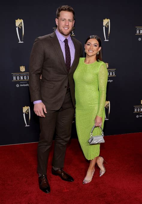 J.J. Watt’s Wife Kealia Watt Gleams in Clear Pumps at NFL Honors 2023 ...