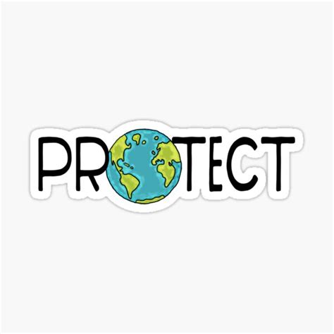 "Protect Earth" Sticker for Sale by jitterfly | Redbubble