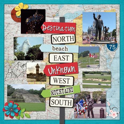 25 Bestes Bild von Scrapbooking-Layouts Reisen , | Scrapbooking layouts travel, Vacation ...