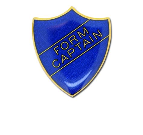 Form Captain Enamelled Shield Badge