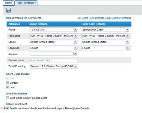 BMC Helix Remedyforce: How to Enable Creation of Clients from the ...