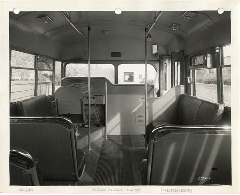 Interior, Yellow Truck and Coach bus, Model 2706, Chicago Railway | DPL ...