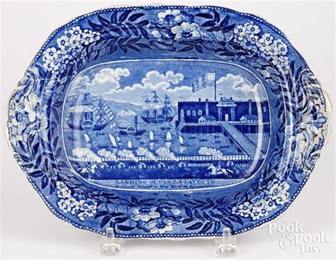 Historical Blue Staffordshire footed vegetable sold at auction on 6th December | Pook & Pook