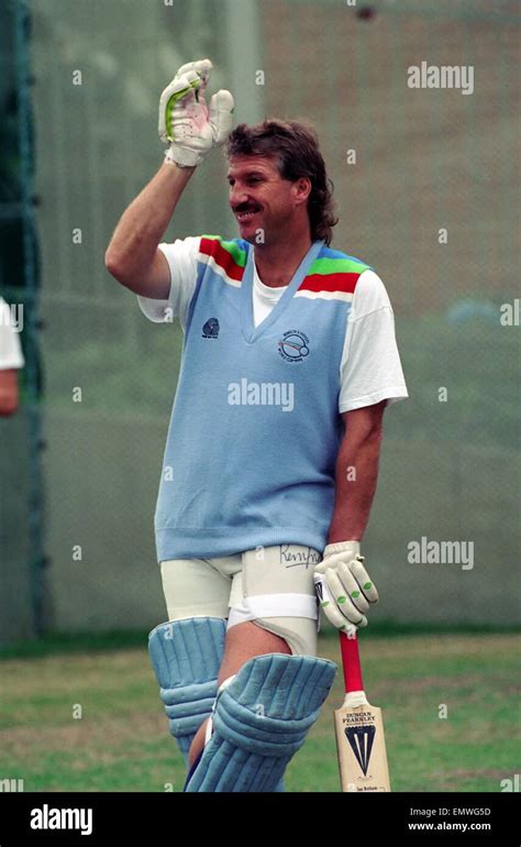 Cricket World Cup 1992 - Australia: England Cricket Team. Ian Botham ...