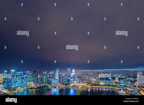 Panorama of Singapore skyline downtown Stock Photo - Alamy