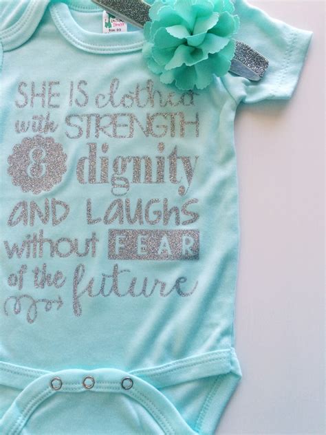 Proverbs 31:25 Onesie + Giveaway - Simply Clarke