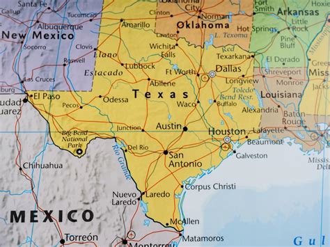 Map Of Texas East Coast
