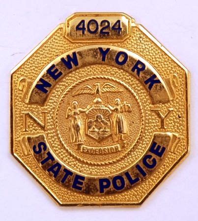 New York State Police Badge | Police badge, State police, Badge