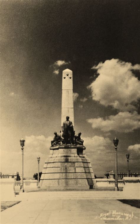 1949 Rizal monument (ctto) | Rizal park, Philippines culture, Philippines