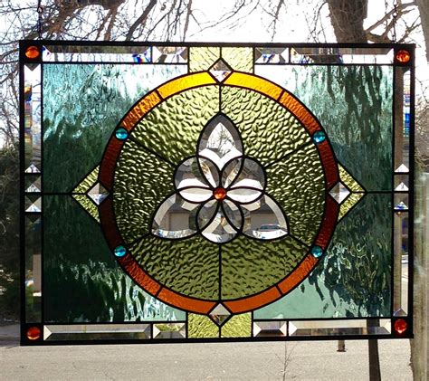 Tri-Circle Celtic Stained Glass Panel - Delphi Artist Gallery Celtic ...