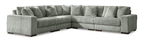 Lindyn Contemporary 5-Piece Sectional Sofa with Reversible Cushions ...