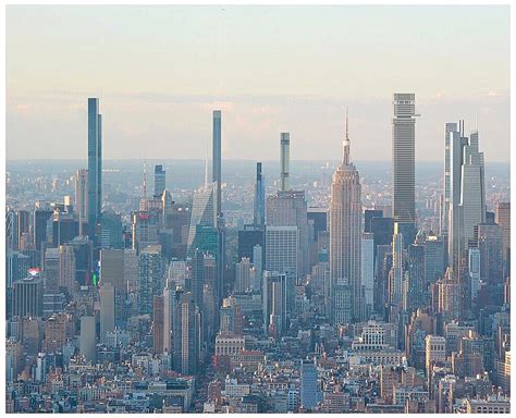 A rendering of the New York Midtown skyline in 2022, after all supertall skyscraper projects ...