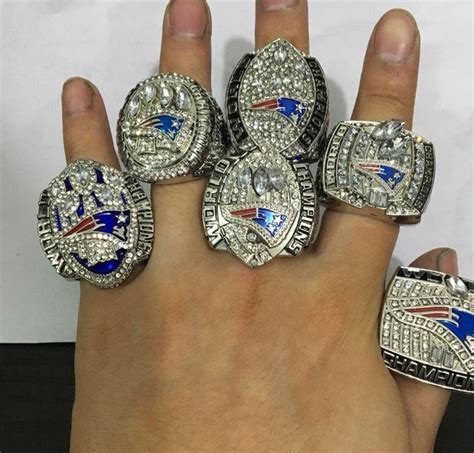 Custom Replica New England Patriots Super Bowl 6 rings. Choose one ...