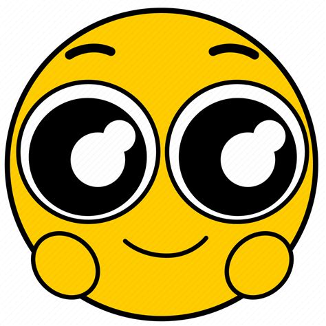 Big eyes, emojihappyeyes01, happy, happy eyes, smile icon - Download on Iconfinder