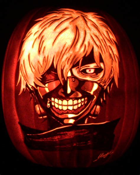 Tokyo Ghoul Pumpkin | Pumpkin carving, Pumpkin carvings stencils ...