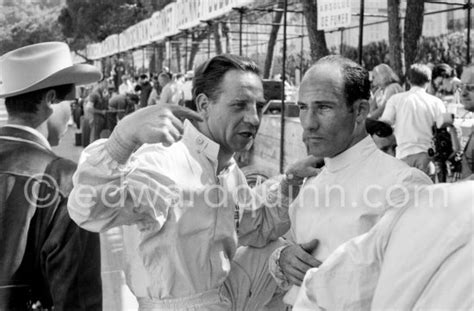 Stirling Moss and Innes Ireland. Monaco Grand Prix 1960. | Edward Quinn Photographer