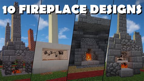 10 Awesome Minecraft Fireplace Designs + Variations - YouTube