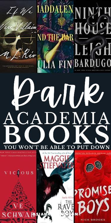 Best Dark Academia Books Everyone Should Read | Dark academia books, Fiction books to read ...