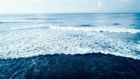 Aerial Drone View of Beautiful Sea Wave Stock Photo - Image of aerial ...