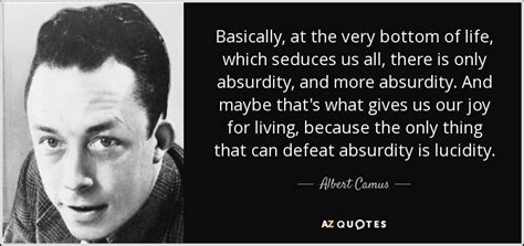 Albert Camus Quote | Absurdity and Joy for Living