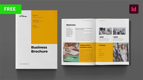 Free Brochure Template for InDesign - YouTube