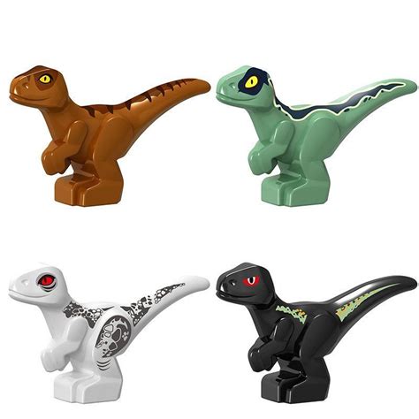 4pcs Jurassic World Small Dinosaur building block Toy Compatible Lego Minifigures Toy It is ...