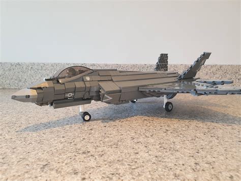 F-35C Lightning II carrier based, stealth fighter jet. : r/lego