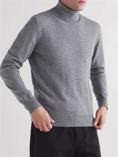 Light blue Cashmere Rollneck Sweater | ALTEA | MR PORTER