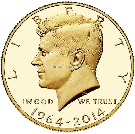 John Kennedy 50th Anniversary gold coin USA 2014 | Coinsboutique