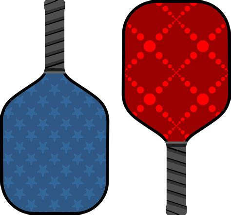 pickleball paddles set vector 11893012 Vector Art at Vecteezy