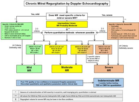 Grading of mitral regurgitation severity. VCW, vena contracta width;... | Download Scientific ...