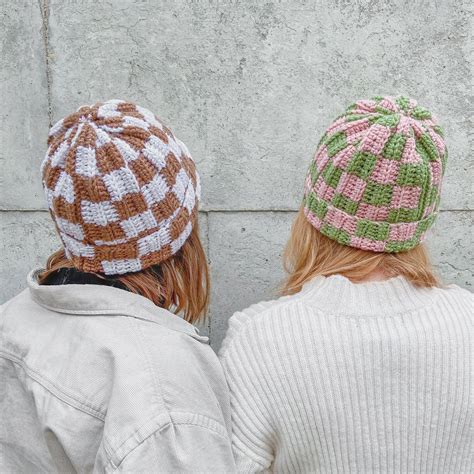 Simple Crochet Ribbed Checker Beanie - FREE Pattern + Video Tutorial ...