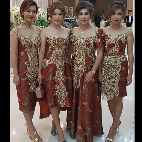 Gaun Batik Kombinasi Brokat Model Terbaru - Ragam Batik