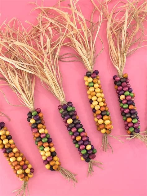 DIY Wood Bead Indian Corn ⋆ Dream a Little Bigger