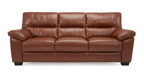 Dalmore 3 Seater Sofa Brazil with Leather Look Fabric | DFS Ireland