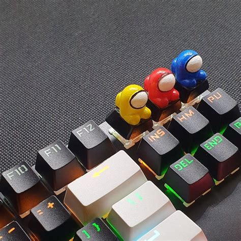 Artisan Custom Keycaps Keyboard Among Us Character Game - Etsy