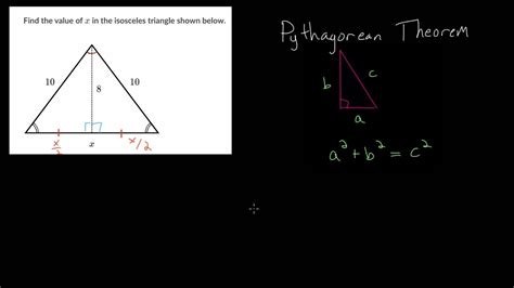 Pythagoras Theorem Isosceles Triangle