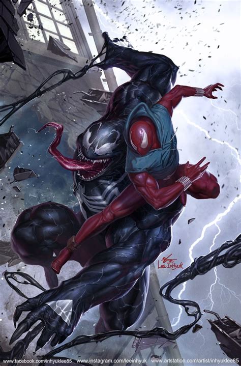 ArtStation - X-Men Red #3 Venom 30th Anniversary (Venom vs Scarlet ...