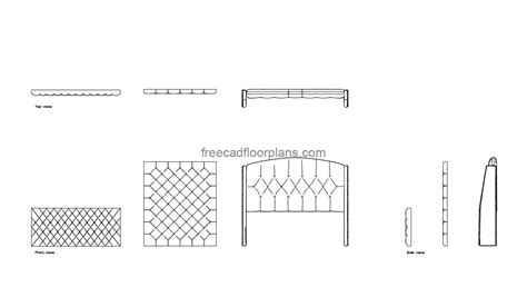 Tuff Headboard - Free CAD Drawings