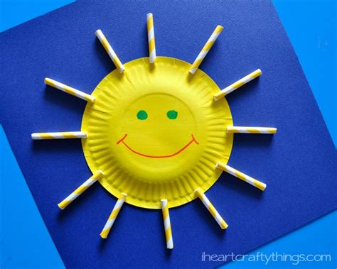 Paper Plate Sun Craft for Kids