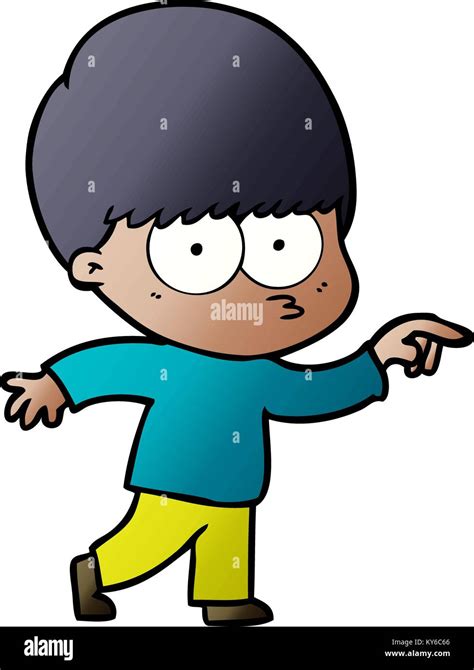 nervous cartoon boy Stock Vector Image & Art - Alamy