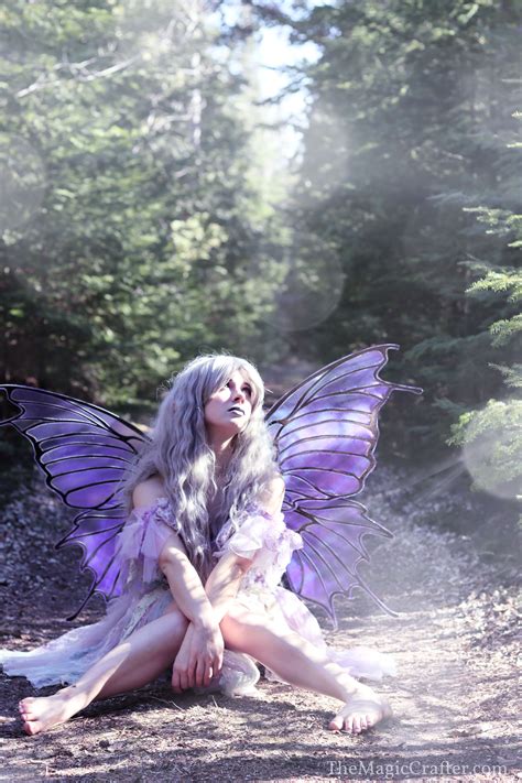 Purple Fairy in the Forest || THE MAGIC CRAFTER | Fairy photography ...