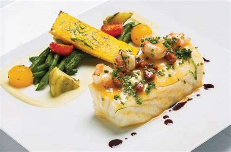 Fine Dining Entrees | Alaskan Halibut | Photo by Anthony Mair | Creative Seafood Entree ...