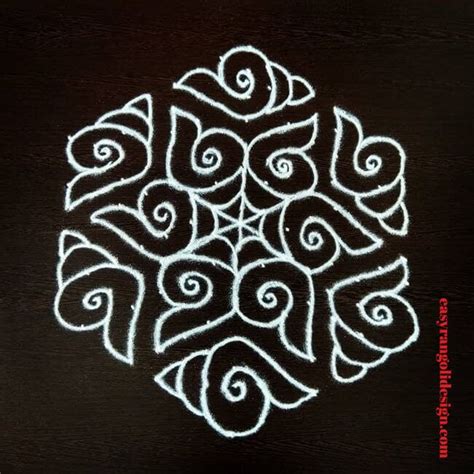 50 White Rangoli Designs (Rangoli Ideas) - October 2019 | Rangoli designs, Rangoli designs with ...