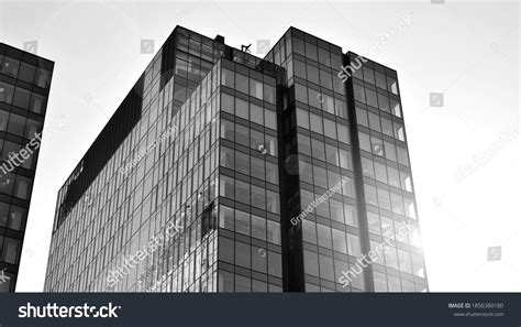 Abstract Modern Architecture High Contrast Black Stock Photo 1856380180 ...