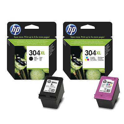 Original HP 304XL Black & Colour Ink Cartridge For DeskJet 3760 Inkjet ...