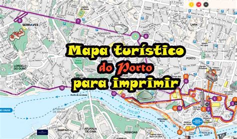 Mapa turístico do Porto para imprimir - Viajar Lisboa