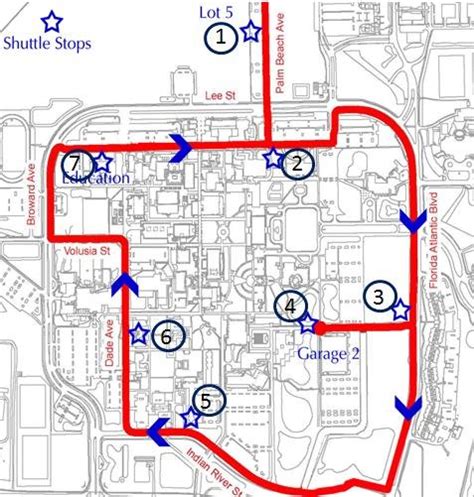 Current FAU Boca Raton shuttle network (Picture provided by FAU parking... | Download Scientific ...