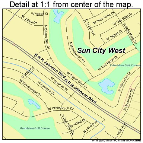 Sun City West Arizona Street Map 0470355