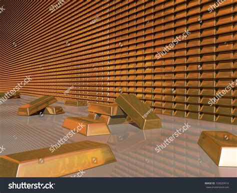 3d Render Of Gold Bullion Vault Stock Photo 103020914 : Shutterstock